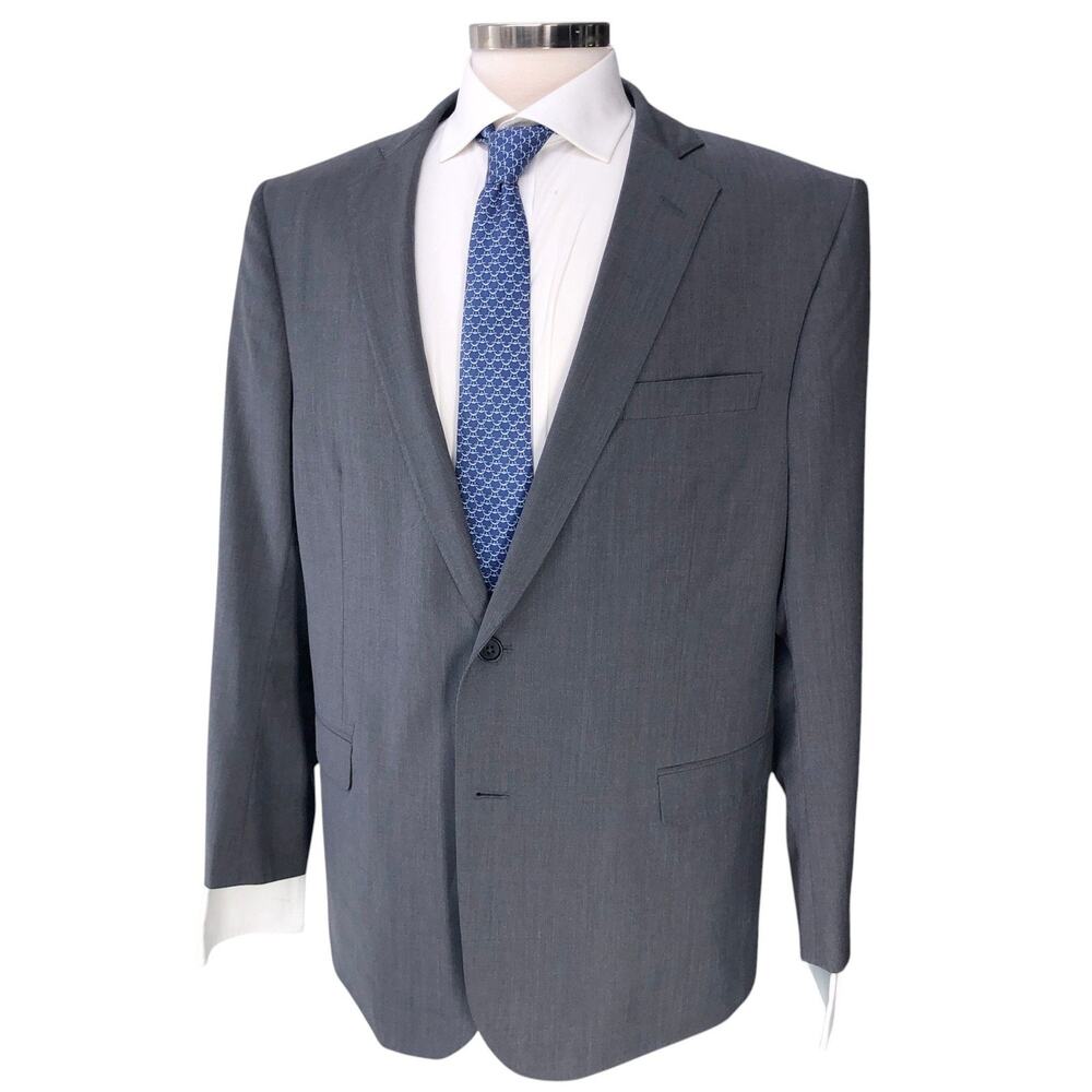 Brooks Brothers Sport Coat Mens 46R Regent Fit Explorer Gray Wool Blend
